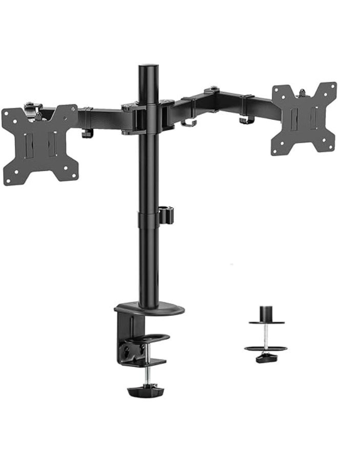 Dual adjustable monitor stand from 17 to 32 inches – two sturdy arms with 360-degree rotation and supports up to 9 kg - Image 5