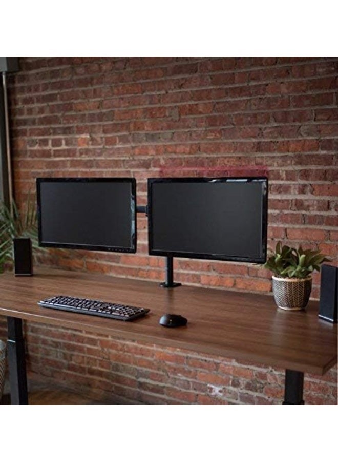 Dual adjustable monitor stand from 17 to 32 inches – two sturdy arms with 360-degree rotation and supports up to 9 kg - Image 3