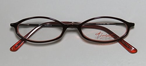 THALIA SODI Thalia Giselle Womens/Ladies Ophthalmic Adult Size Designer Full-rim Eyeglasses/Eye Glasses (50-18-140, Chocolate / Transparent Orange) - Image 2