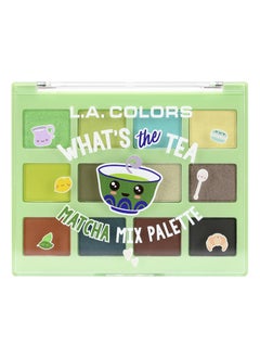 L.A. Colors L.A. COLORS Let's Talk Tea Eyeshadow, Matcha Mix CES435 