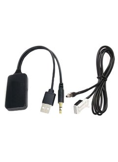 نيبمينينت محول بلوتوث بمدخل AUX للسيارة وبمنفذ USB مع كابل صوت RD4 