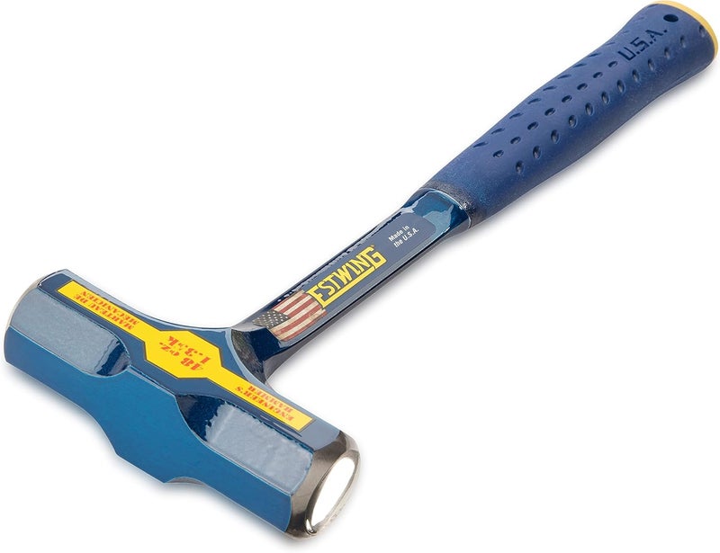 Estwing BIG BLUE Engineer's Hammer - 48 oz Sledge with Forged Steel Construction & Shock Reduction Grip - E6-48E - Image 2