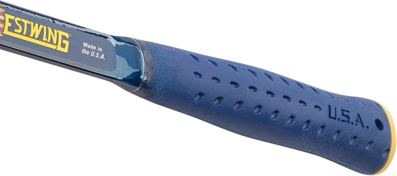 Estwing BIG BLUE Engineer's Hammer - 48 oz Sledge with Forged Steel Construction & Shock Reduction Grip - E6-48E - Image 4