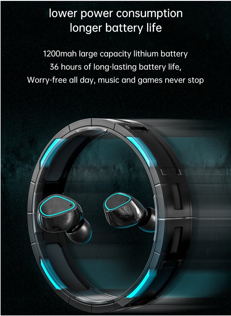 أس أه بي سماعات أذن لاسلكية M30 pro Hifi ستيريو مع جراب شحن مغناطيسي 2000mAh  - Image 4