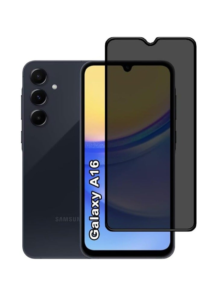 DUSALA Samsung Galaxy A16 Screen Protector 3D curved 5D Touch Anti Spy 9H Tempered Glass Edge to Edge Full Cover Screen Protector Anti-Fingerprint Full Coverage Sccreen Protector For Samsung Galaxy A16 - Image 1