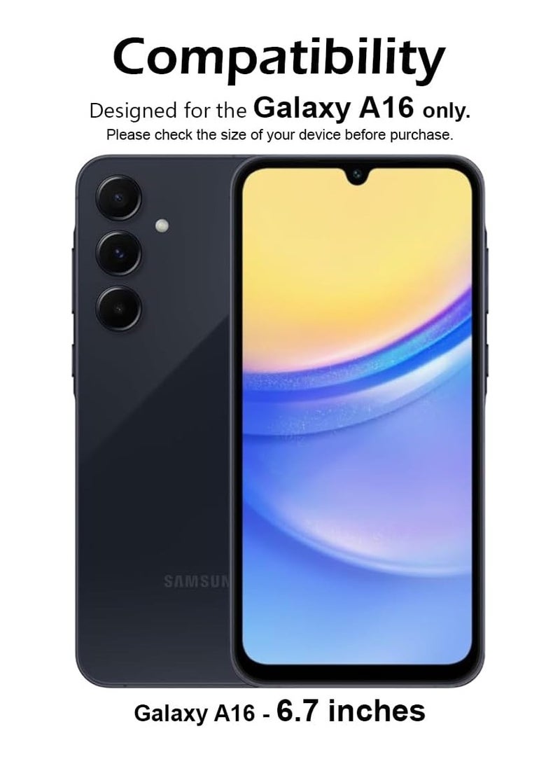 DUSALA Samsung Galaxy A16 Screen Protector 3D curved 5D Touch Anti Spy 9H Tempered Glass Edge to Edge Full Cover Screen Protector Anti-Fingerprint Full Coverage Sccreen Protector For Samsung Galaxy A16 - Image 3