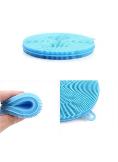Oblivion Oblivion Silicone Dish Scrubber Sponge Mildew Free | Non Stick | Heat Resistant | Multicolor (Pack of 3)  - Image 2