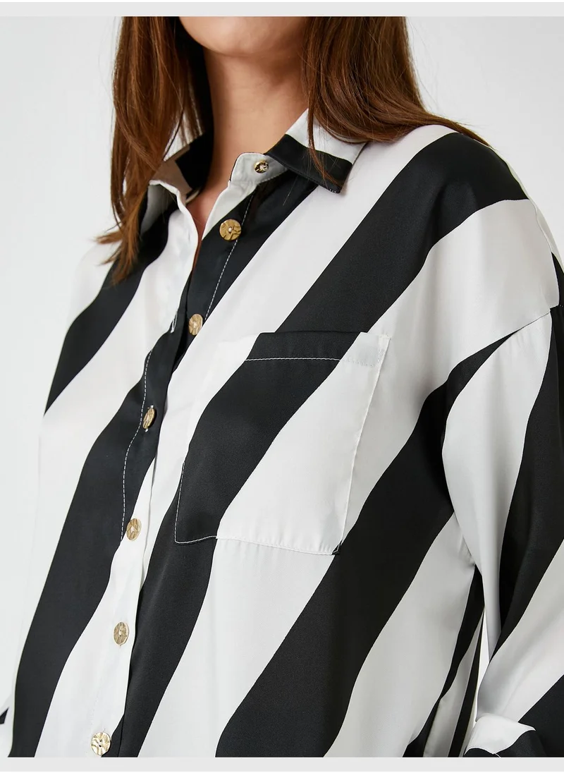 كوتون Relax Fit Pocket Detail Shirt