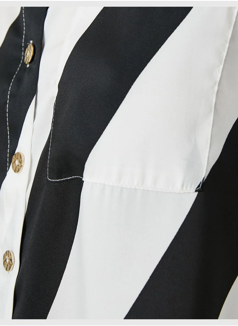 كوتون Relax Fit Pocket Detail Shirt