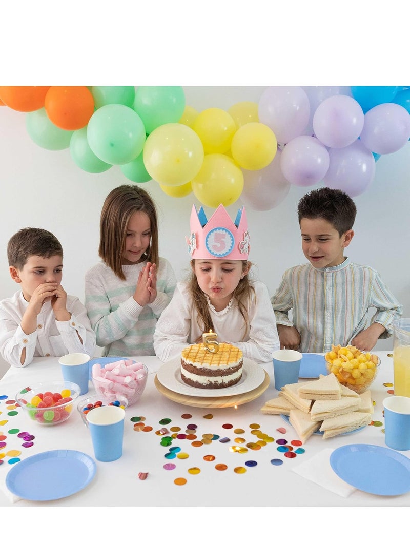 SYOSI Birthday Hats for 1st Party- Glitter Crown, Kids, Baby's Photo Props, Crown Decoration, Little Girls Hair Accessories Party - Image 4