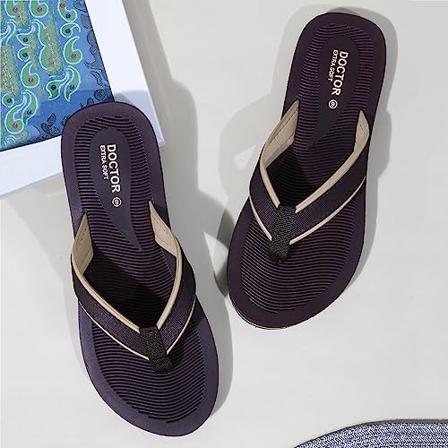 DOCTOR EXTRA SOFT House Slipper for Women's | Pregnancy | Orthopaedic & Diabetic | Indoor Outdoor Sliders Women | MCR chappals | Memory Foam Cushion| Fashionable Slippers for Ladies Daily Use D-04 - Image 3
