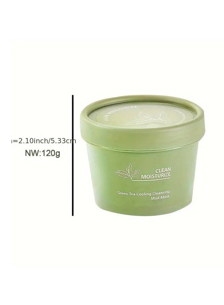 Meidián Revitalizing Green Tea Face Mask - Natural Kaolin Clay Mud for Deep Cleansing, Pore Tightening, Exfoliation, and Blackhead Removal - Suitable for All Skin Types, Scented with Tea Tree, Alcohol-Free and Unisex - Image 2