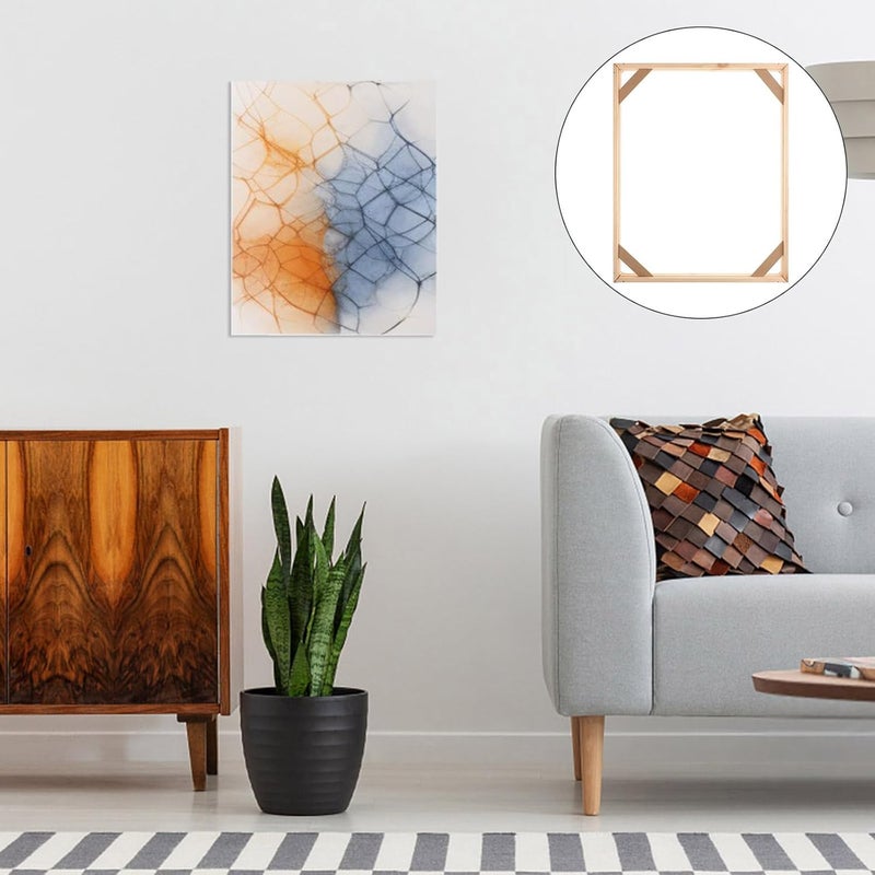 إطار صور خشبي DIY من DOITOOL، مقاس 40x50 سم، مصنوع من خشب متين، حامل للصور متعدد الاستخدامات، مناسب للعرض على الجدران أو على سطح الطاولة - Image 5