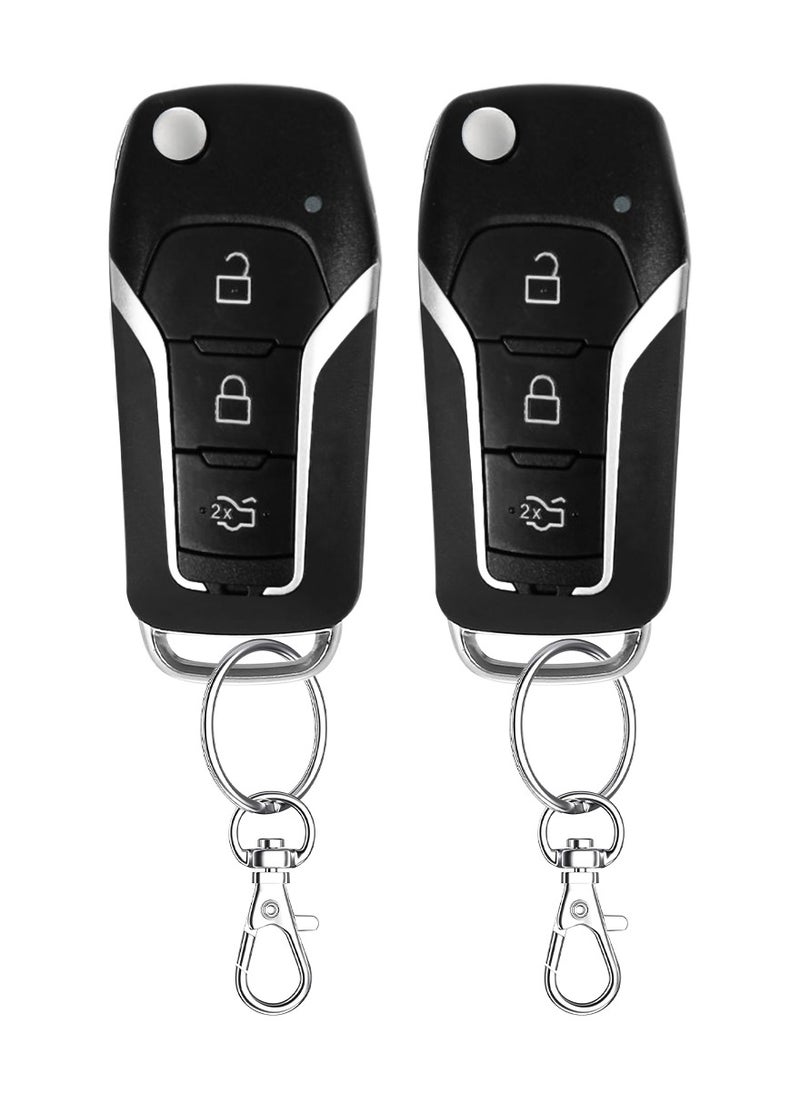 3XR 3XR Car Keyless Entry System Advanced Vehicle Security with Dual Remote Controls, Central Locking, and Wiring Kit A005  - Image 3