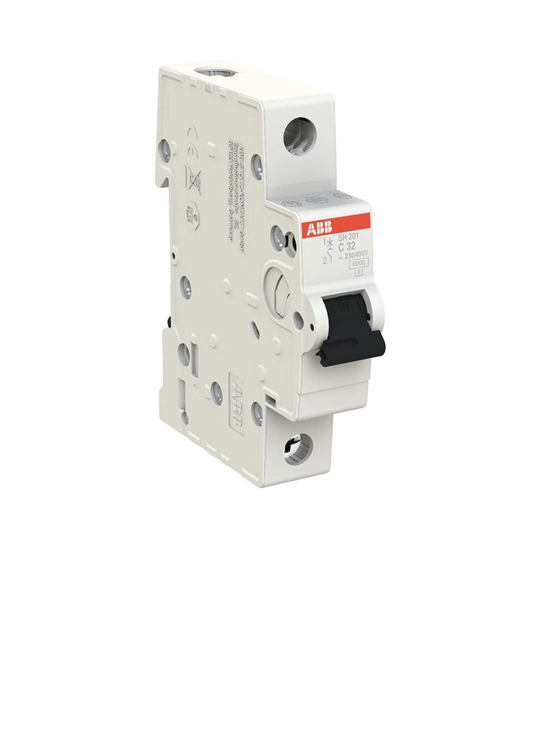 ABB SH201-C32 Miniature Circuit Breaker, 1 Pole, 32 Amp (ABB2CDS211001R0324) - Image 3