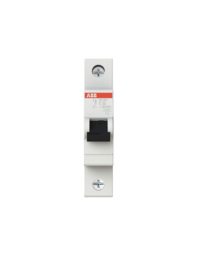 ABB SH201-C32 Miniature Circuit Breaker, 1 Pole, 32 Amp (ABB2CDS211001R0324) - Image 1