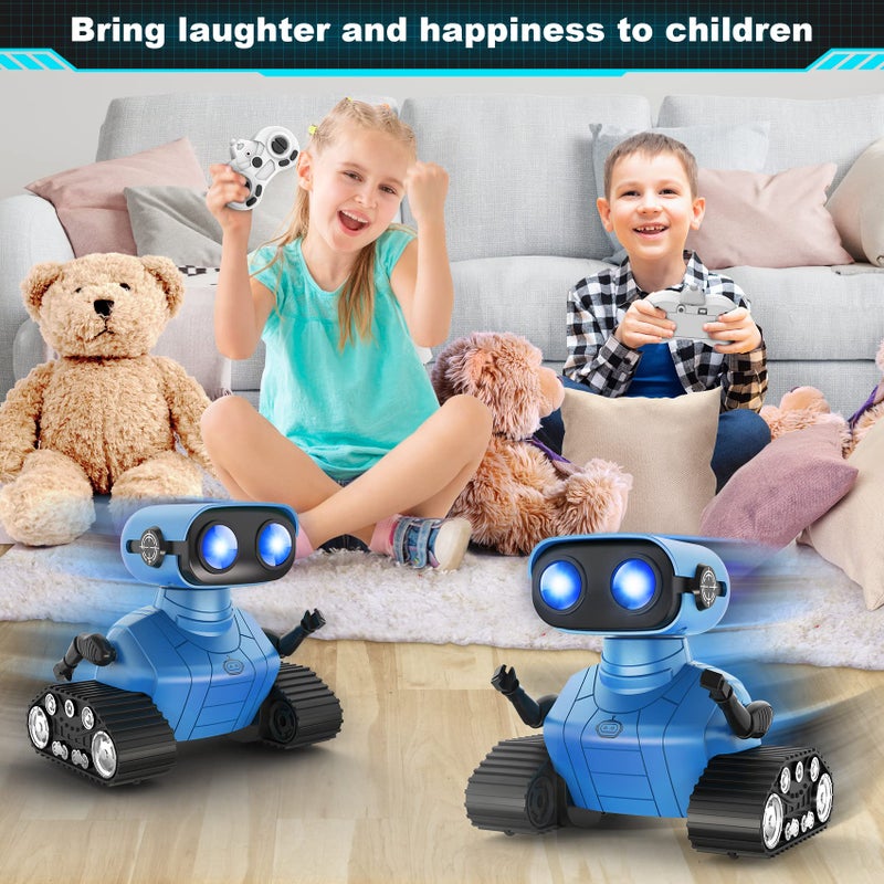 Hamourd Robot Toys For Boys Girls  Rechargeable Remote Control Emo Robots With Auto-Demonstration  Flexible Head & Arms  Dance Moves  Music  Shining Led Eyes For 5+ Years Old Kids - Image 5