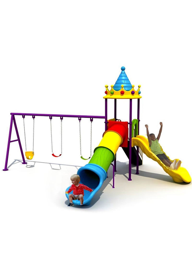ميتس Myts Outdoor Oasis Kids Backyard Fun Series with Swing & Slide - Image 1