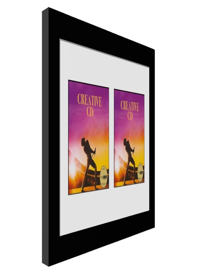 كرييتف بكتشر فريمز إطار صور إبداعي مقاس 8 × 12 بوصة، إطار مزدوج لأغلفة الأقراص المدمجة مع حافة بيضاء، يمكن وضعه على سطح مستوٍ أو تعليقه على الحائط. - Image 3