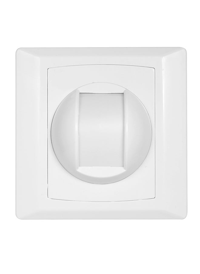 Wired PIR Motion Sensor Security Alarm System White 8.6x8.6x5cm - Image 1