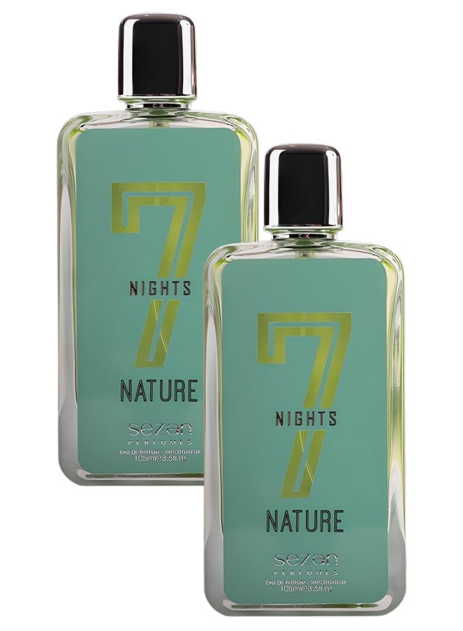 sezan 2 Pieces 7 Nights Nature Perfume For Unisex 100ml EDP - Image 1