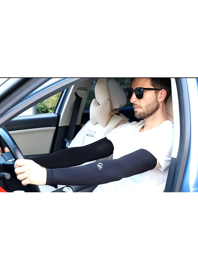 HOPESHINE Cooling Compression Arm Sleeves UPF50+ UV Protection for Men Women Cycling Driving Outdoor Tattoo Cover Up 3 Pairs - Image 4