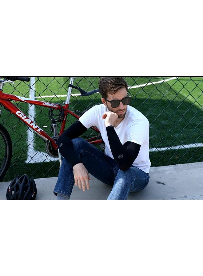 HOPESHINE Cooling Compression Arm Sleeves UPF50+ UV Protection for Men Women Cycling Driving Outdoor Tattoo Cover Up 3 Pairs - Image 5