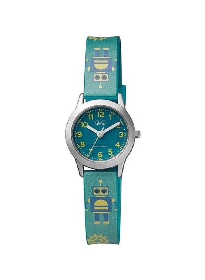 Q&Q - Q&Q Watch for Men, Quartz Movement, Analog Display, Green Plastic Strap-QC29J335Y - Image 1