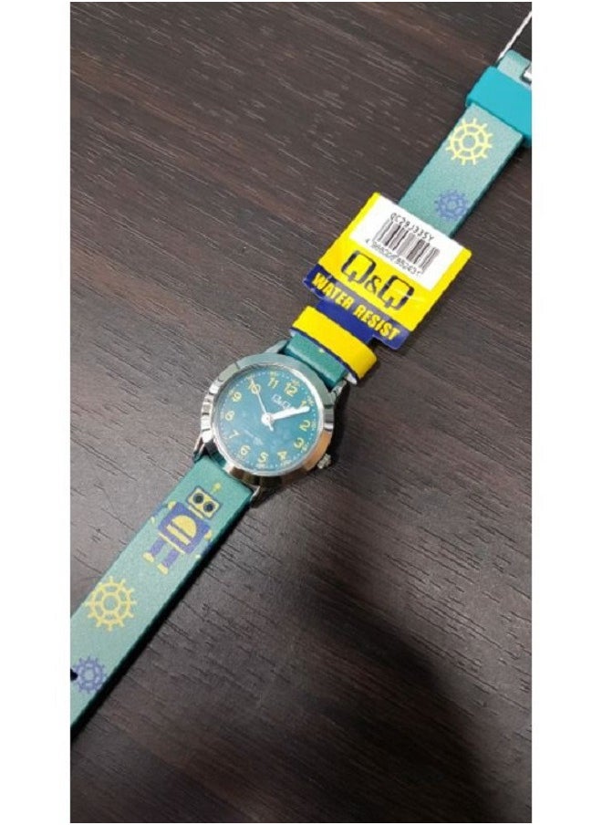 Q&Q - Q&Q Watch for Men, Quartz Movement, Analog Display, Green Plastic Strap-QC29J335Y - Image 1