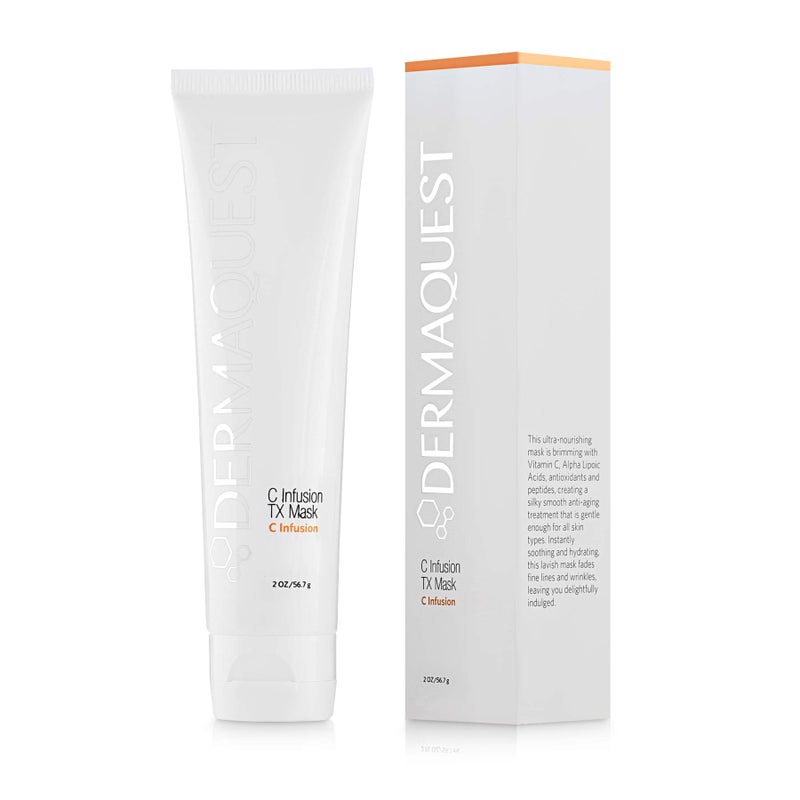 DermaQuest C Infusion TX Anti Aging Vitamin C Face Mask - Brightening & Energizing Pore Minimizing Facial Mask For Women & Men (2oz) - Image 1