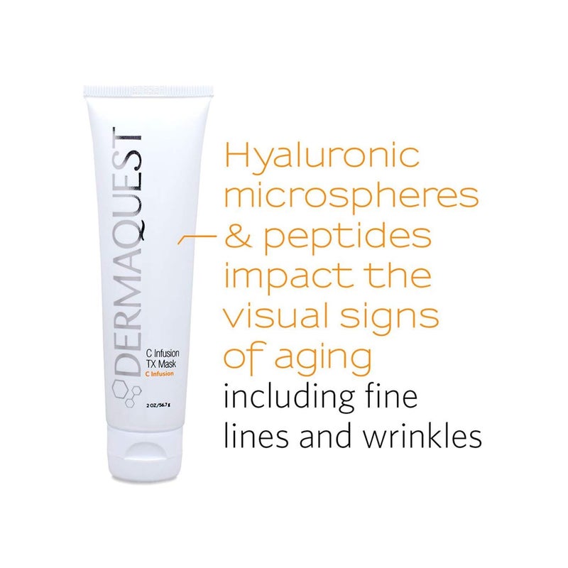 DermaQuest C Infusion TX Anti Aging Vitamin C Face Mask - Brightening & Energizing Pore Minimizing Facial Mask For Women & Men (2oz) - Image 3