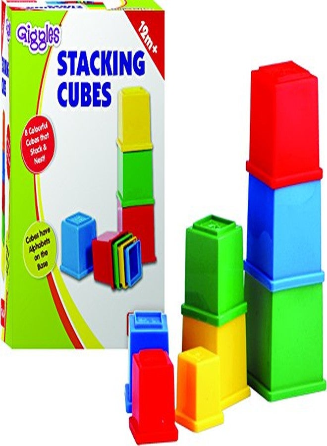 Giggles Funskool Stacking Cubes, Multi Color Icecream Teether, Assorted - Image 2