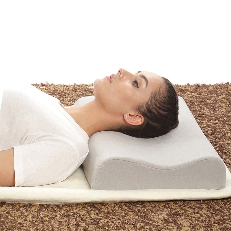 Romsons Orthopedic Cervical Pillow Alignment of Spine, Relieves from Stiffness and Neck Pain, Universal (L-520mm, W-350mm, H-100mm) - Image 2