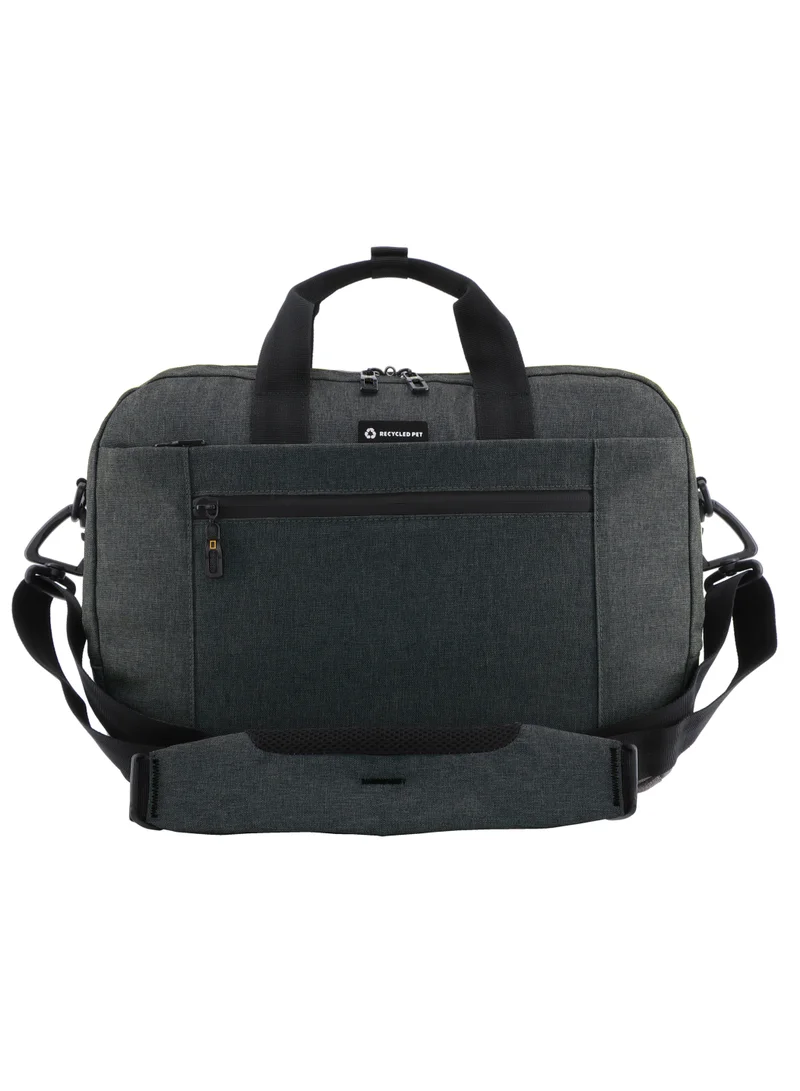 NATIONAL GEOGRAPHIC National Geographic Shadow RPET Computer Bag Anthracite, Durable Water Resistant Laptop/Tablet Padded Compartment RFID Pocket, Adjustable/Removable Strap Suitable For Business Office Travel School