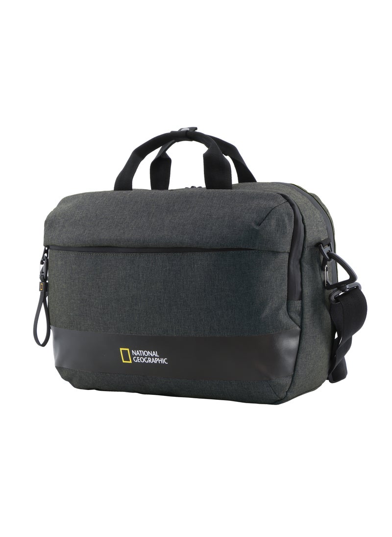 NATIONAL GEOGRAPHIC National Geographic Shadow RPET Computer Bag Anthracite, Durable Water Resistant Laptop/Tablet Padded Compartment RFID Pocket, Adjustable/Removable Strap Suitable For Business Office Travel School  - Image 2