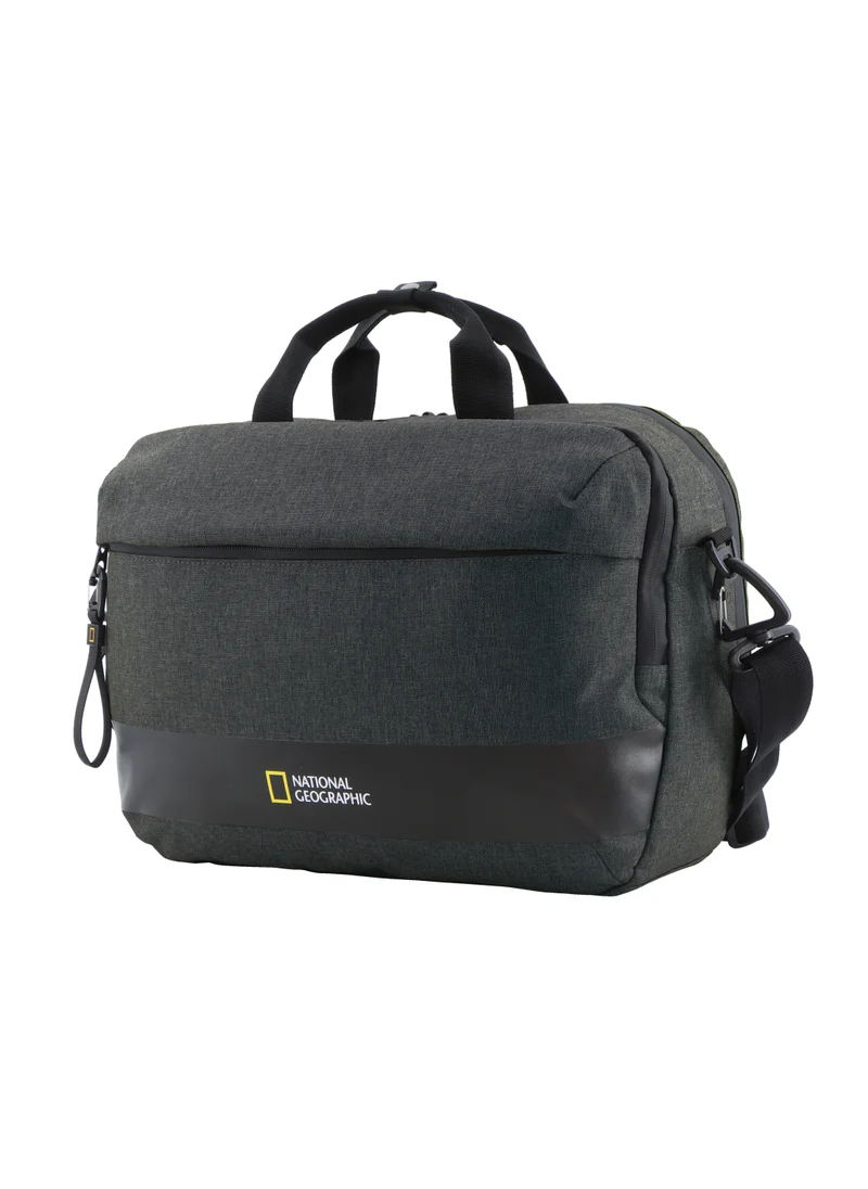 ناشيونال چيوغرافيك National Geographic Shadow RPET Computer Bag Anthracite, Durable Water Resistant Laptop/Tablet Padded Compartment RFID Pocket, Adjustable/Removable Strap Suitable For Business Office Travel School