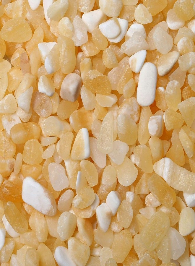LAIDANLA Yellow Jade 1lb Crystal Polished Tumbled Stones Irregular Shaped Crystal Chips Bulk Natural Gemstone Aquarium Gravel Rocks Vase Filler Fish Tank Gravel Home Decoration - Image 1