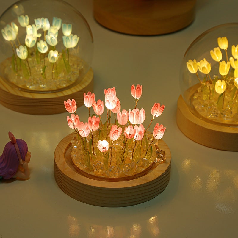 Internet Celebrity Tulip Night Light Led Bedroom Ins Sleep Light Birthday Tanabata Gift Girl Flower Atmosphere Light - Image 4