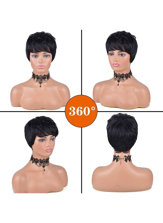 Usexy باروكة قص بيكسي قصيرة من شعر الإنسان للنساء السود - Image 2
