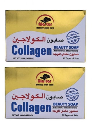 2 Pieces Of Collagen Beauty Soap