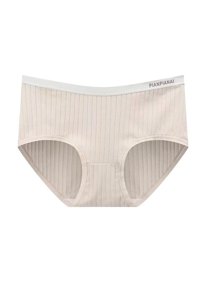 Zeemey - Zeemey 6-Piece Cotton Bikini Breathable Panties Low Waist Fashionable Ladies Charming Thick Bottom - Image 1