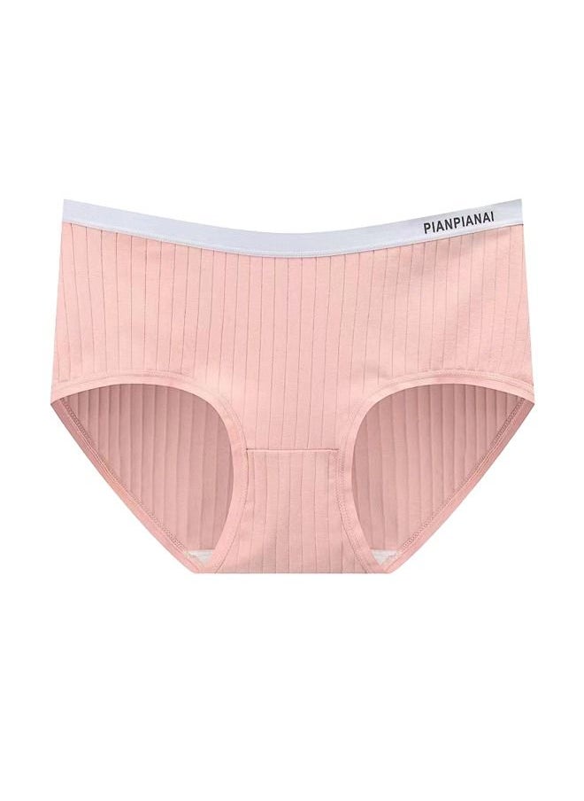 Zeemey - Zeemey 6-Piece Cotton Bikini Breathable Panties Low Waist Fashionable Ladies Charming Thick Bottom - Image 1