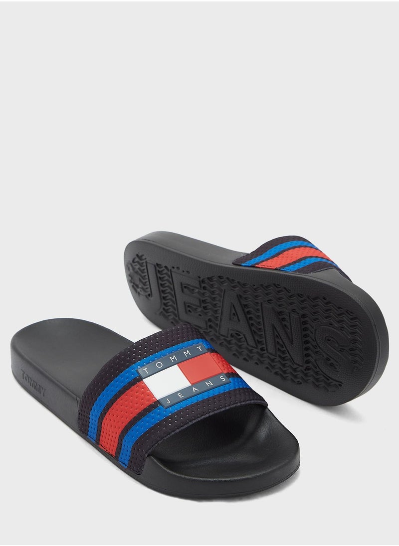 TOMMY JEANS - Casual One Strap Slides - Image 1