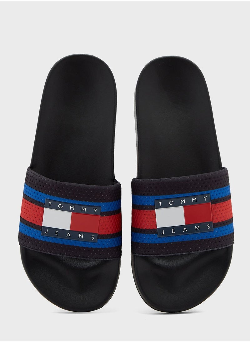 TOMMY JEANS - Casual One Strap Slides - Image 1