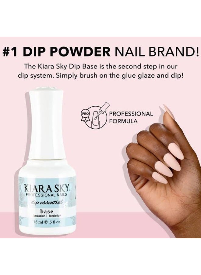 Kiara Sky Professional Nails Dip Liquid Essentials Step 2 Base for Dip Powder Manicure - Image 2