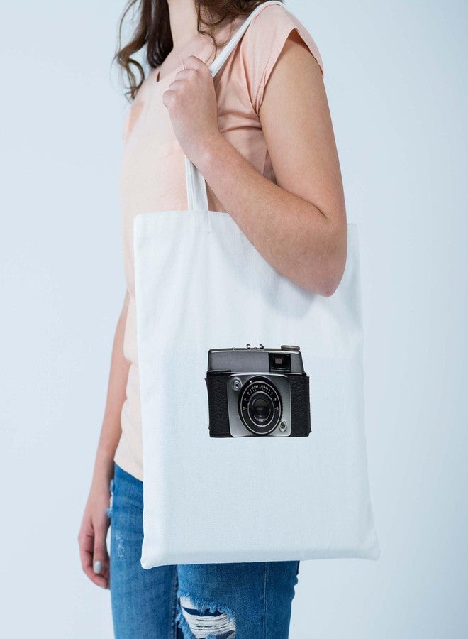 ARTBUG Tote Bag for Women, Aesthetic, Stylish, Ecofriendly, For College Girls, Office, Beach and Outings -Vintage Camera Printed Canvas D - 328 - Image 2