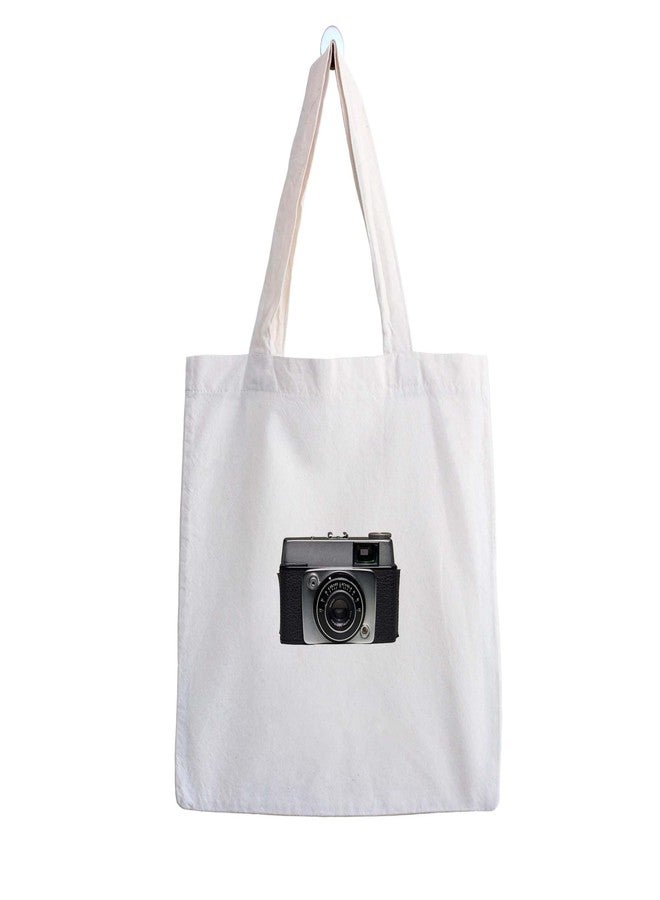 ARTBUG Tote Bag for Women, Aesthetic, Stylish, Ecofriendly, For College Girls, Office, Beach and Outings -Vintage Camera Printed Canvas D - 328 - Image 1