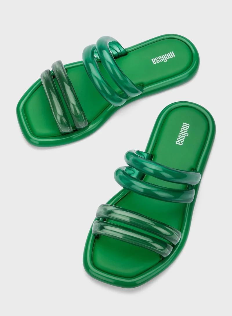 melissa Double Strap Flat Sandals