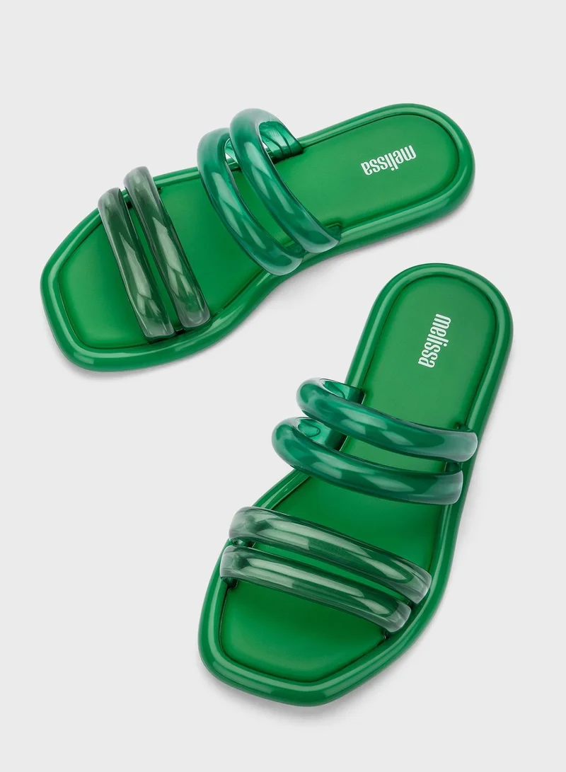 melissa Double Strap Flat Sandals