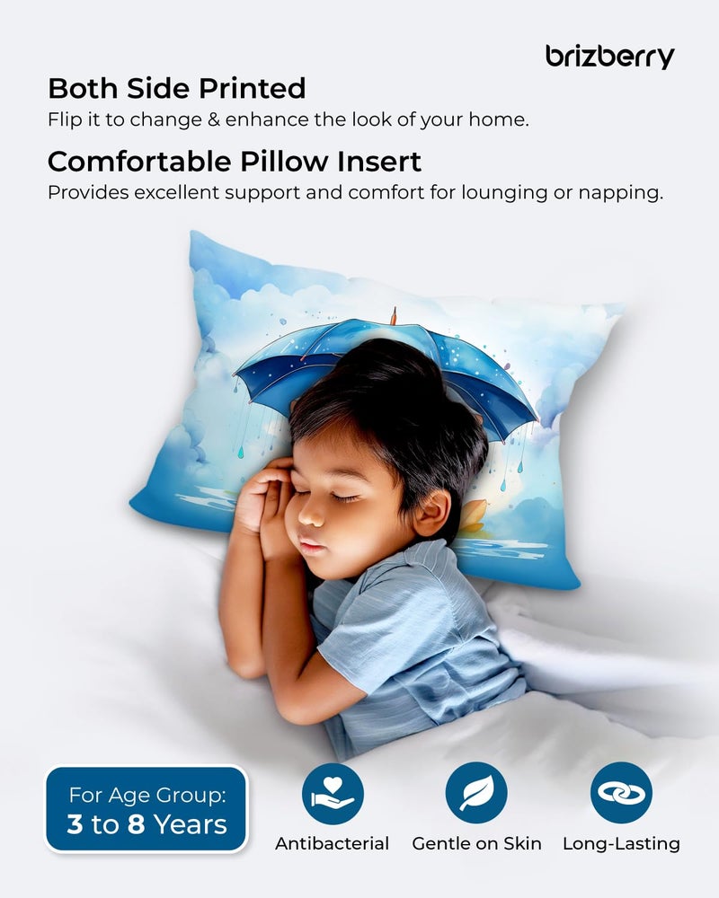 Brizberry ® Kids Pillow Cushion with Super Soft Fabric | Animal & Cartoon Prints | 12x18 inches (Design 1) - Image 4